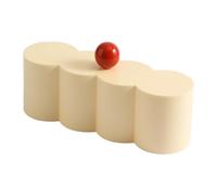 Zambuph Boîte de Rangement Polyvalente pour disques démaquillants, Pot de Rangement pour Salle Bain, Porte-Coton Compact pour Cotons-tiges, Organisateur Maquillage, Contenant