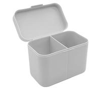 Zambuph Boîte de Rangement pour Cotons-tiges avec Deux Compartiments pour Un Rangement Efficace des Cotons-tiges, du démaquillant et des Petits Accessoires.