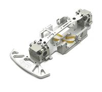 Zambuph Boîte de vitesses ensemble de plaques inférieures en métal appareil à gouverner siège télécommande voiture 1:28 châssis jouet pièces mise à niveau accessoires modifiés, Argent
