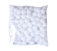 Zambuph Boules de Bingo pour loteries et activités de Divertissement. Taille Standard, résistantes à l'usure et durables. Boules Bingo Remplacement pour tombola, 150 pièces Blanches, 40mm