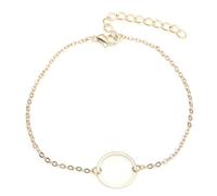 Zambuph Bracelet de Cheville élégant Cercle Bijoux esthétiques Style Simple Accessoire de Mode Bracelets Cheville Cadeaux Saint Valentin chaînes Pied pour Les Femmes, Or