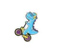 Zambuph Broches dessins animés beaux dinosaures sportifs bijoux esthétiques drôle émail épinglettes Badge garçons filles artisanat casquettes, XZ4464
