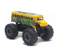 Zambuph Bus scolaire portable moulé sous pression, jouets qui adhèrent entre les pneus et le sol, garçons et filles, et peuvent être utilisés pendant longtemps, tapez+2