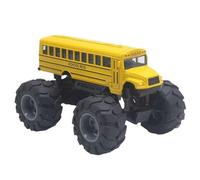 Zambuph Bus scolaire portable moulé sous pression, jouets qui adhèrent entre les pneus et le sol, garçons et filles, et peuvent être utilisés pendant longtemps, tapez+1