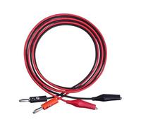 Zambuph Câble avec fiche banane et pince, sondes de test polyvalentes et pratiques pour les ateliers, les écoles et domiciles. Câble avec pince et fiche de test 4 mm.