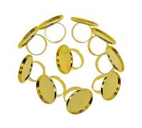 Zambuph Cabochons vierges pour la création de bagues, idéales pour intégrer des camées, des photos d'autres créations à base ajustable. Transformez vos