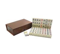 Zambuph Cadeau pour Les Amateurs de Mahjong Version Chinoise Ensemble de Mahjong éviter la maladie d'Alzheimer résine réutilisable Facile à Transporter Cadeau approprié