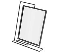 Zambuph Cadre photo flottant rotatif double face avec acrylique pivotant à 360° pour une présentation facile des photos - Cadre photo en acrylique à 360° - Idéal pour les, Noir, 27.6 x 21 x 7 cm