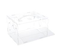 Zambuph Cage Transparente en Acrylique pour Hamster et Cochon d'Inde, Cadeau pour ami à Fourrure, Assure Une Circulation complète de l'air, Petite Maison pour Animaux de Compagnie