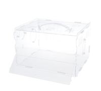 Zambuph Cage Transparente en Acrylique pour Hamster et Cochon d'Inde, Cadeau pour ami à Fourrure, Assure Une Circulation d'air complète, Cadeau pour Animal de Compagnie