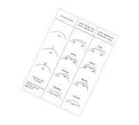 Zambuph Cahier d'exercices pour la formation à la pose d'extensions de cils (20 x 25 cm) - Impression claire - Schéma de cartographie des cils pour débutants et confirmés - Papier à dessin pour