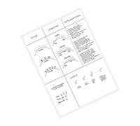 Zambuph Carnet de pratique professionnel pour la pose d'extensions de cils : impression claire et détaillée pour le développement des compétences. Papier