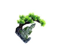 Zambuph Ce décor d'aquarium Comprend Une Superbe Figurine de Bouddha sculptée et des Accessoires élégants. Il Suffit de la Placer légèrement dans l'aquarium Le réservoir d'eau pour qu'elle tienne