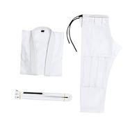 Zambuph Ceinture de Jiu-Jitsu respirante, confortable et légère, kimono de tournoi, équipement grappling pour enfants, kimono tournoi Jiu-Jitsu brésilien, Blanc, A3