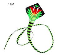 Zambuph Cerf-Volant en Forme de Serpent pour l'extérieur, Longue Queue, Jouets en Ligne avec poignée, Jouet Tissu pour Enfants, Sport, pour Bonne pelouse, 11M