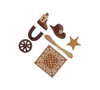 Zambuph Chapeau de cowboy coloré pour décorer un gâteau d'anniversaire : une idée amusante et originale pour les enfants ! Ce décor de cowboy est solide et résistant.