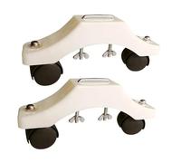 Zambuph Chauffage infrarouge générique avec support mobile, construction durable et légère, pieds de support pour tous vos besoins de chauffage, roulettes pour une, Blanc, longueur 23 cm