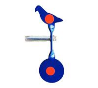 Zambuph Cible métallique en Forme d'oiseau pour la Pratique de l'insertion d'arbre, Cible d'insertion d'arbre de 3MM d'épaisseur, Portable et Durable, Bleu