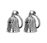 Zambuph Cintre de cloche de moto, 2 pièces, cadeau populaire pour les autres motocyclistes, accessoires moto porte-clés en alliage pour voyager en toute sécurité