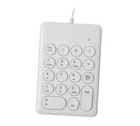 Zambuph Clavier numérique de comptabilité financière : simplifiez Vos tâches grâce à Ses 18 Touches et à sa Large compatibilité avec Les Ordinateurs Portables, 269 Touches Blanches, 13.6 x 9.2 cm