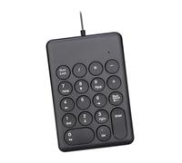 Zambuph Clavier numérique de comptabilité financière : simplifiez Vos tâches grâce à Ses 18 Touches et à sa Large compatibilité avec Les Ordinateurs Portables, 269 Touches Noires, 13.6 x 9.2 cm