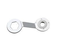 Zambuph Clé à rondelle métallique 36 mm/38 mm, clé hexagonale double, outil pour la réparation et le démontage des machines à laver (36/38), outil de réparation d'embrayage de machine laver