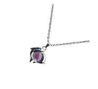 Zambuph Coffret cadeau pour filles : collier à changement de couleur, bijou tendance, magnifique collier pendentif papillon pour les fêtes, chaîne avec pendentif papillon
