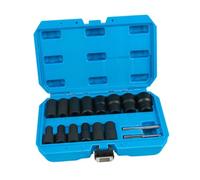 Zambuph Coffret de rangement pour extracteurs de boulons cassés, kit d'extracteurs d'écrous pour garage, solution innovante pour les tâches d'extraction boulons difficiles, ensemble douilles