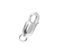 Zambuph Connecteurs de bijoux comprenant des fermoirs à pince de homard en argent sterling 925 et un porte-clés, un anneau fendu, des accessoires uniques pour la fabrication de