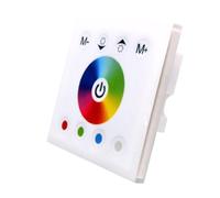 Zambuph Contrôleur de variateur Led pour panneau RGB, 3. Puce de contrôle tactile à capacité haute précision, en plastique pour Led, blanc