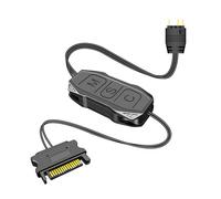 Zambuph Contrôleur RGB, Alimentation 5 V 3 Broches avec télécommande, câble USB, éclairage LED Gris, éclairage LED pour PC de Bureau, système de Refroidissement Liquide