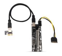 Zambuph Convertisseur de Carte Adaptateur PCI-E 8 condensateurs Solides Port d'alimentation 6 Broches Extension de Carte Graphique PCI- avec câble USB 3.0