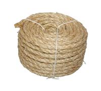 Zambuph Corde de Rechange pour Arbre à Chat, Corde en sisal résistante, Indispensable pour créer des espaces de Jeu sécurisés pour Les Chats, Enrouleur, Couleur Lin, 6 mm x 15 m