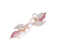Zambuph Cristal perle feuille épingle à cheveux Festival mariage fiançailles décoration mode pince à cheveux coiffure chapeaux accessoires, Rose