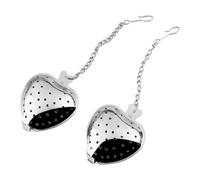 Zambuph Cuillère à infuseur à thé pur, 50 pièces, avec plat, lavable en Machine et facile utiliser, cuillère thé en acier inoxydable facile utiliser, Type 2