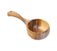 Zambuph Cuillère à soupe multifonctionnelle, ustensile de cuisine polyvalent pour tous vos besoins de service. Louche cuisine multifonctionnelle en bois, idéale pour le gruau. Cuillère à soupe en bois