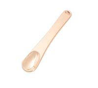 Zambuph Cuillère cosmétique réutilisable pour les yeux, pour une Application précise, adaptée à diverses Occasions, spatule de maquillage en métal, cuillère de beauté, Or Rose