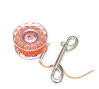 Zambuph de Doigt bobines de plongée sous-Marine Support Rotation équipement SMB Aviation Aluminium plongée en apnée Enrouleur à Main avec Crochet à Double extrémité, Or Rose