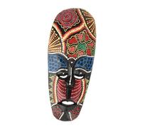 Zambuph Décoration murale artisanale africaine colorée - Pour Masque peint