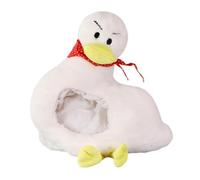 Zambuph Déguisement de Donald Duck pour adulte. Chapeau Donald Duck inclus : un accessoire chaud et stylé pour les fêtes d'hiver. Déguisement de canard en peluche pour adulte.