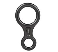 Zambuph Descendeur Robuste conçu pour l'alpinisme avec Corde de 8 à 13 mm. Plaque de Fixation résistante en Alliage d'aluminium pour l'escalade en Roche et Arbre, Gris, 7.4 x 14.4 cm