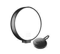 Zambuph Diffuseur de Flash Pliable, boîte à lumière Ronde, Facile à Transporter pour Tous Les photographes, offrant des Photos Plus Naturelles et Professionnelles. Installation et Retrait faciles.