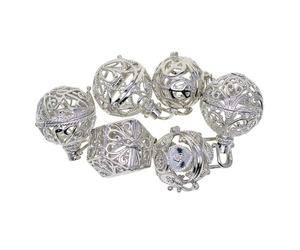Zambuph Diffuseur d'huiles essentielles pour l'aromathérapie, perles pour la création de bijoux, boîte à perles, motifs vibrants et structure légère, pendentif médaillon photo pour diffuseur de parfum