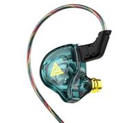 Zambuph Écouteur Filaire Portable Professionnel Silicone Bouchon d'oreille boîtier en métal 1.2 m câble de Fiber coloré HiFi écouteurs Intra-Auriculaires Casque, Cyan
