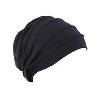 Zambuph Élastique Pile Chapeaux Styling Bonnet Caps Automne Hiver Casual Chapeaux Thermique À La Mode Réglable Turban Head Wrap, Le Noir