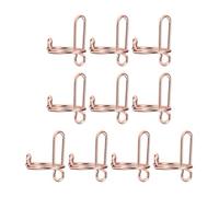 Zambuph Ensemble de 10 anneaux d'ongles tendance et confortables, ajustables, pour les passionnées de nail art en quête d'élégance au quotidien. Convient, or rose