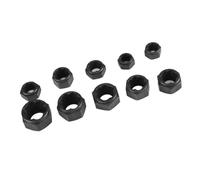 Zambuph Ensemble de 10 extracteurs d'écrous avec mallette de rangement Kit d'extracteur vis multifonctionnel multi-tailles Outil filetage résistant à l'usure