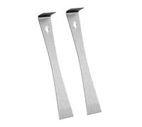 Zambuph Ensemble de Barres en Acier Inoxydable, extracteur de Clous Multifonctionnel, Outil raclage, Outil d'extraction Garniture pour plinthes, Barre Levier en Acier Inoxydable