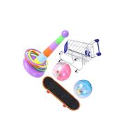 Zambuph Ensemble de Jouets interactifs pour perroquets avec Une Balle de Skateboard Amusante et des Accessoires d'entraînement pour Tous Les Types d'oiseaux.