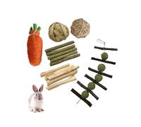 Zambuph Ensemble de Jouets pour Petits Animaux de Compagnie - Intéressant et pour Les Petits espaces Jouets Uniques pour Animaux Compagnie à mâcher pour en Bois Ensemble à, 6 pièces
